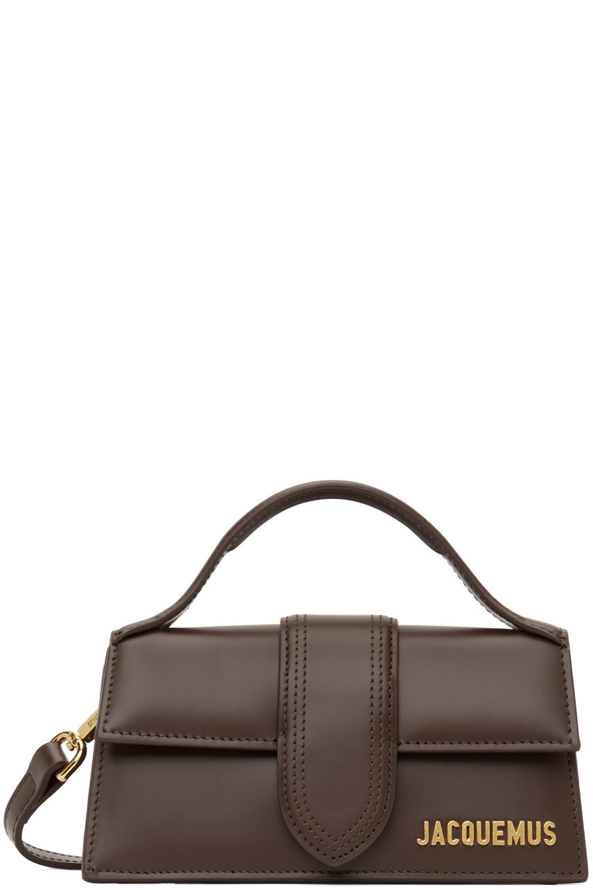 JACQUEMUS - Brown Le Papier 'Le Bambino' Clutch