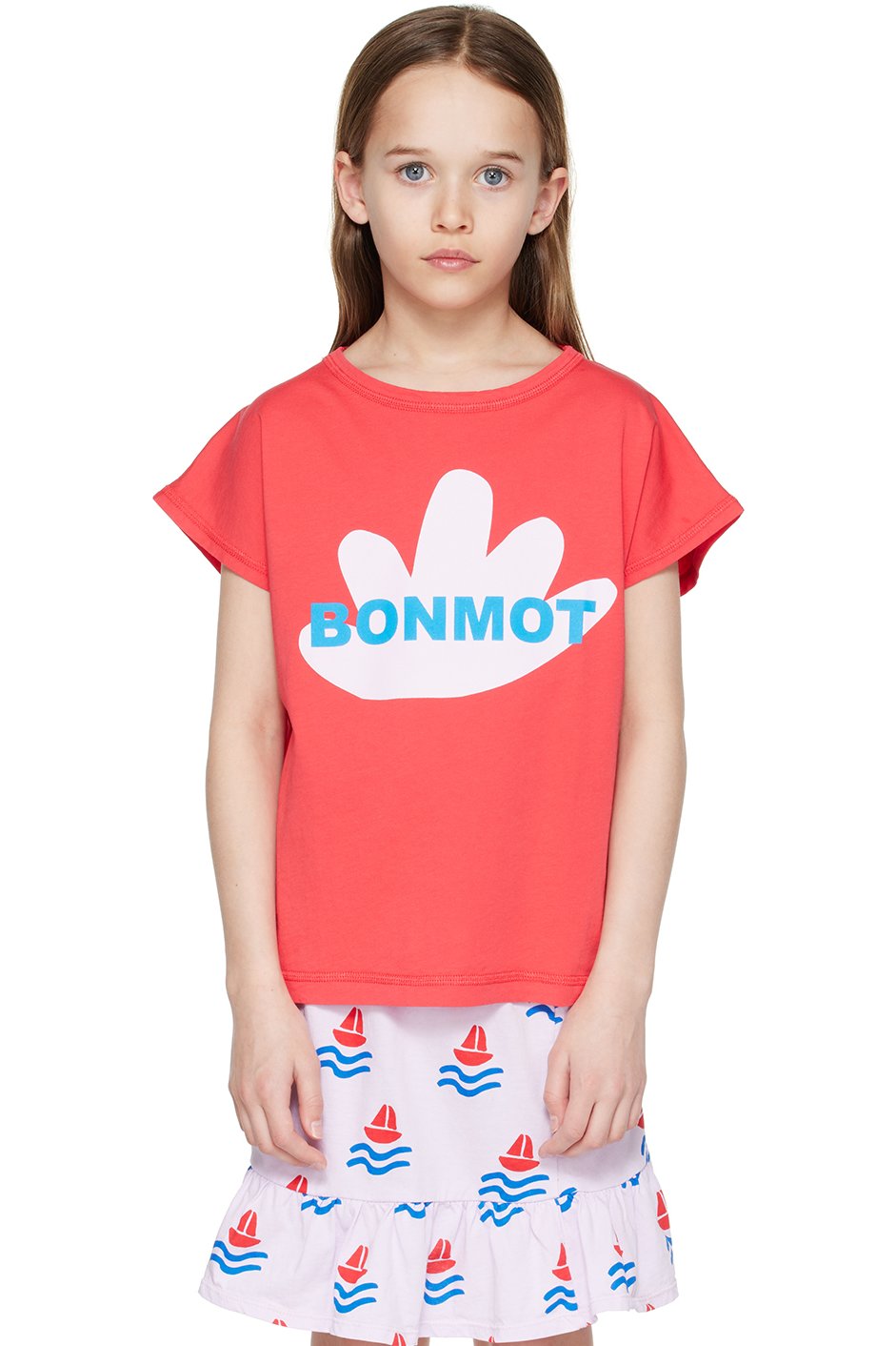 Bonmot Organic - Kids Red Seaweed T-Shirt
