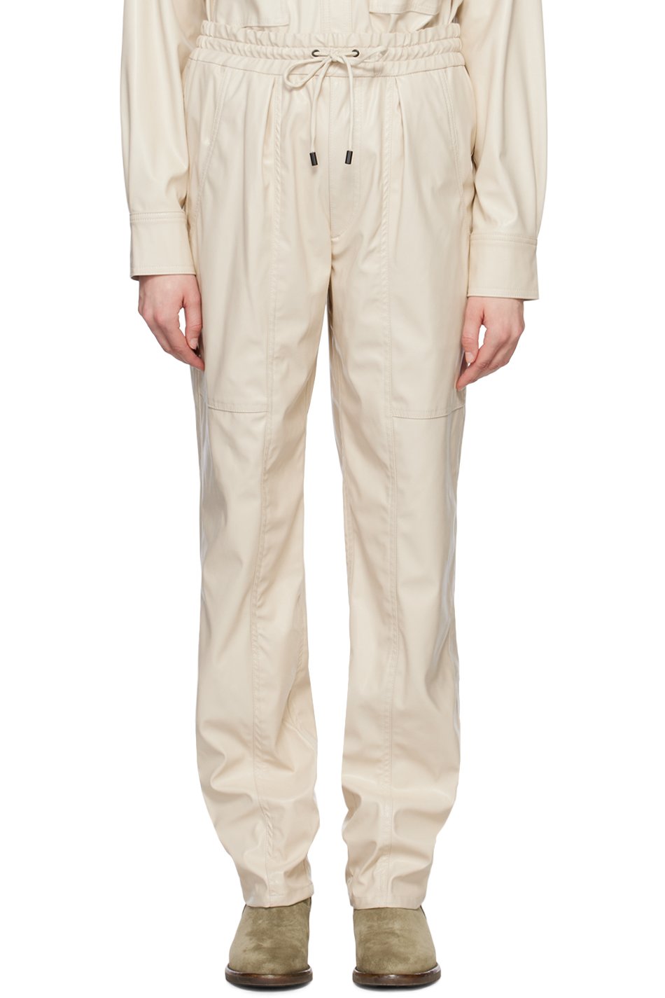 Isabel Marant Etoile - Pantalon Brina blanc cassé