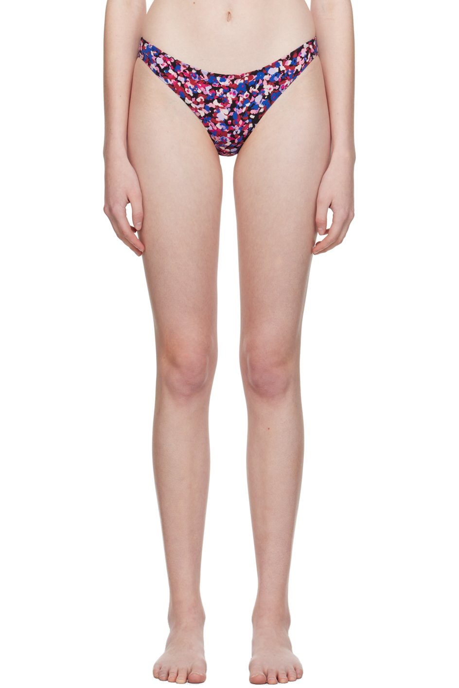 Isabel Marant Etoile - Culotte de bikini Saly rose et bleu