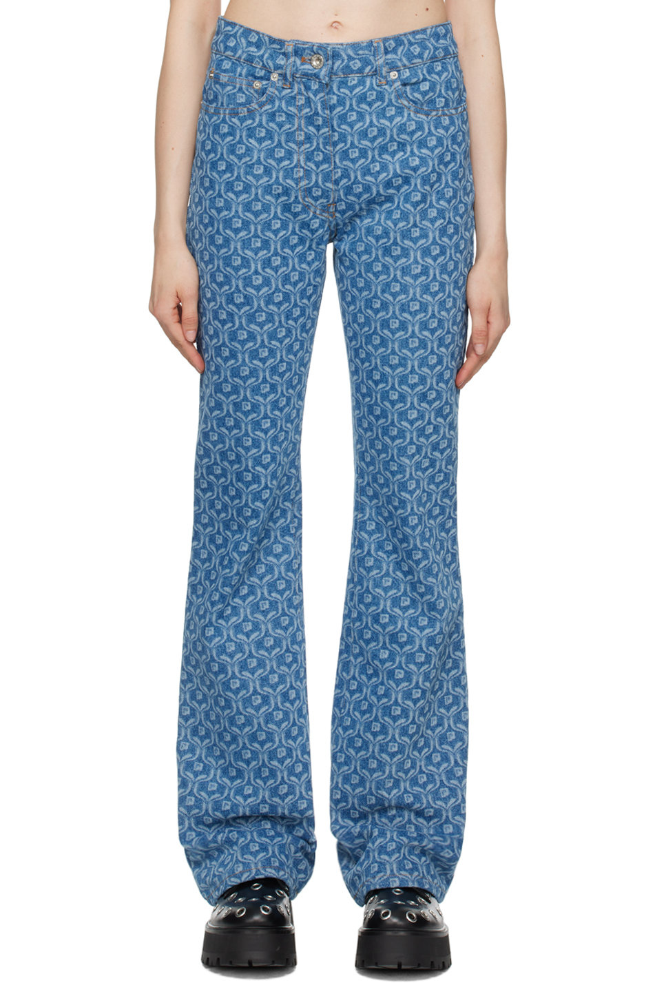 Rabanne - Blue Motif Jeans