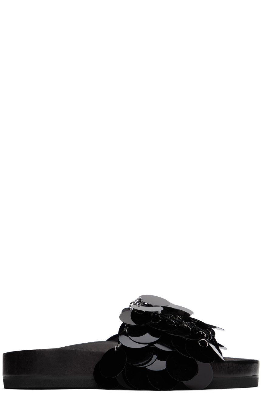 Rabanne - Black Sparkle Slides