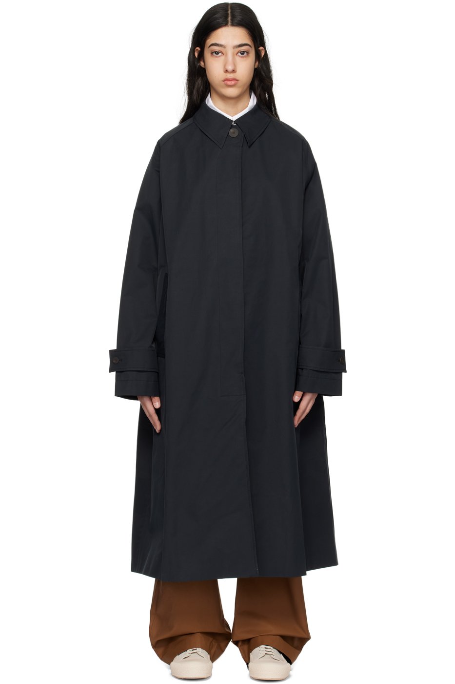 Studio Nicholson - Trench Holin bleu marine