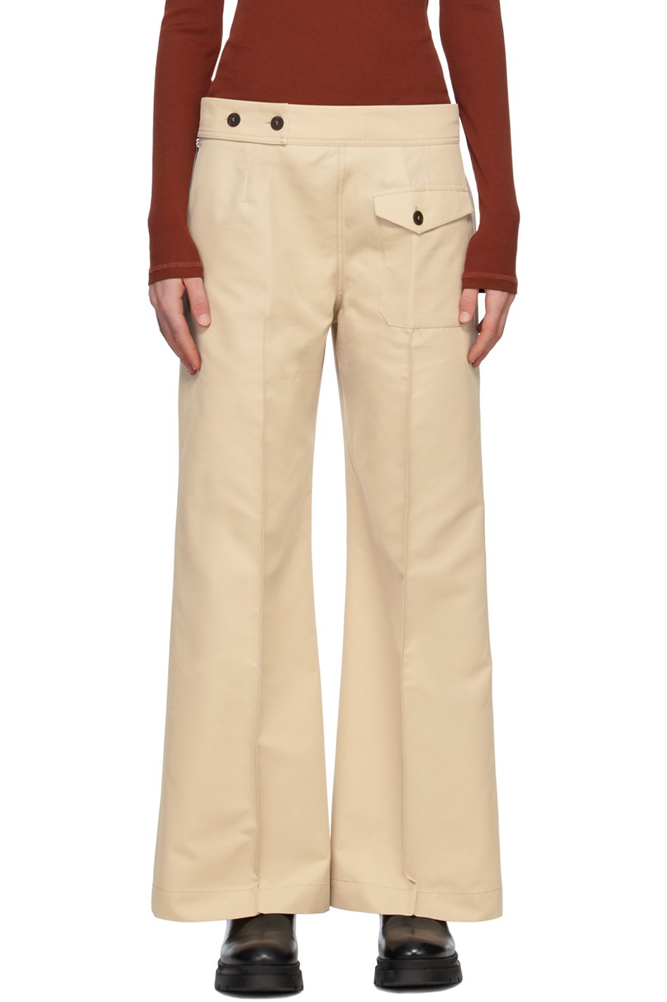 Studio Nicholson - Pantalon Acapulco beige