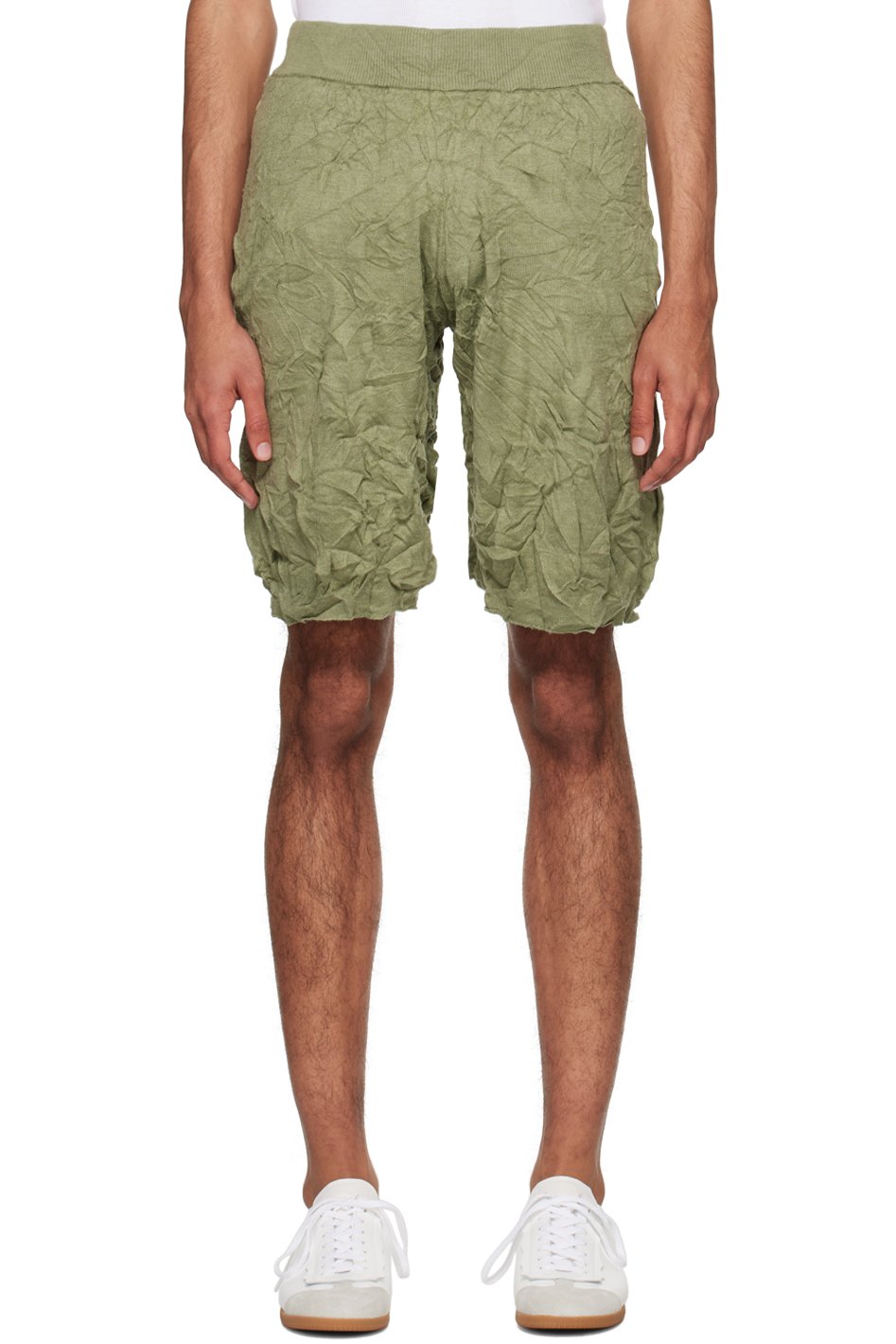 T/SEHNE - SSENSE Exclusive Green Shorts