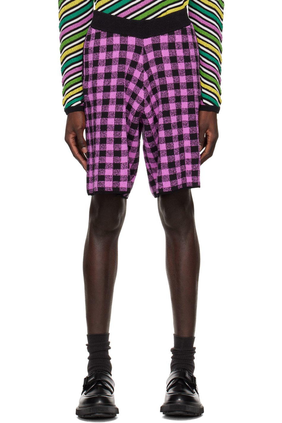 ZANKOV - Black & Pink Diego Shorts