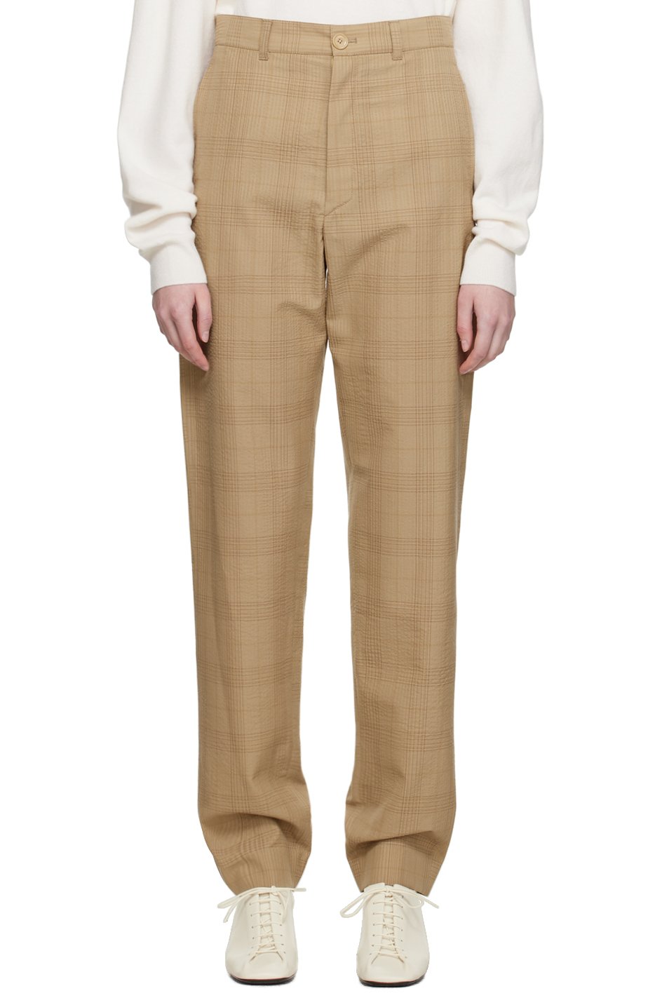 LEMAIRE - Pantalon de tailleur décontracté brun