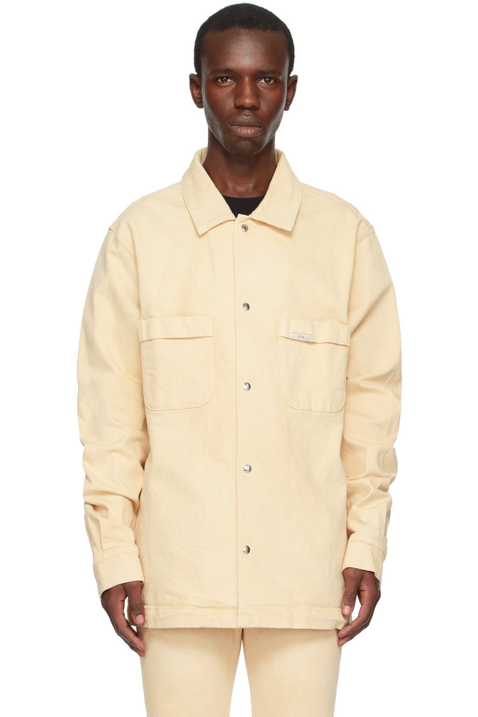RTA - Beige Samson Denim Shirt