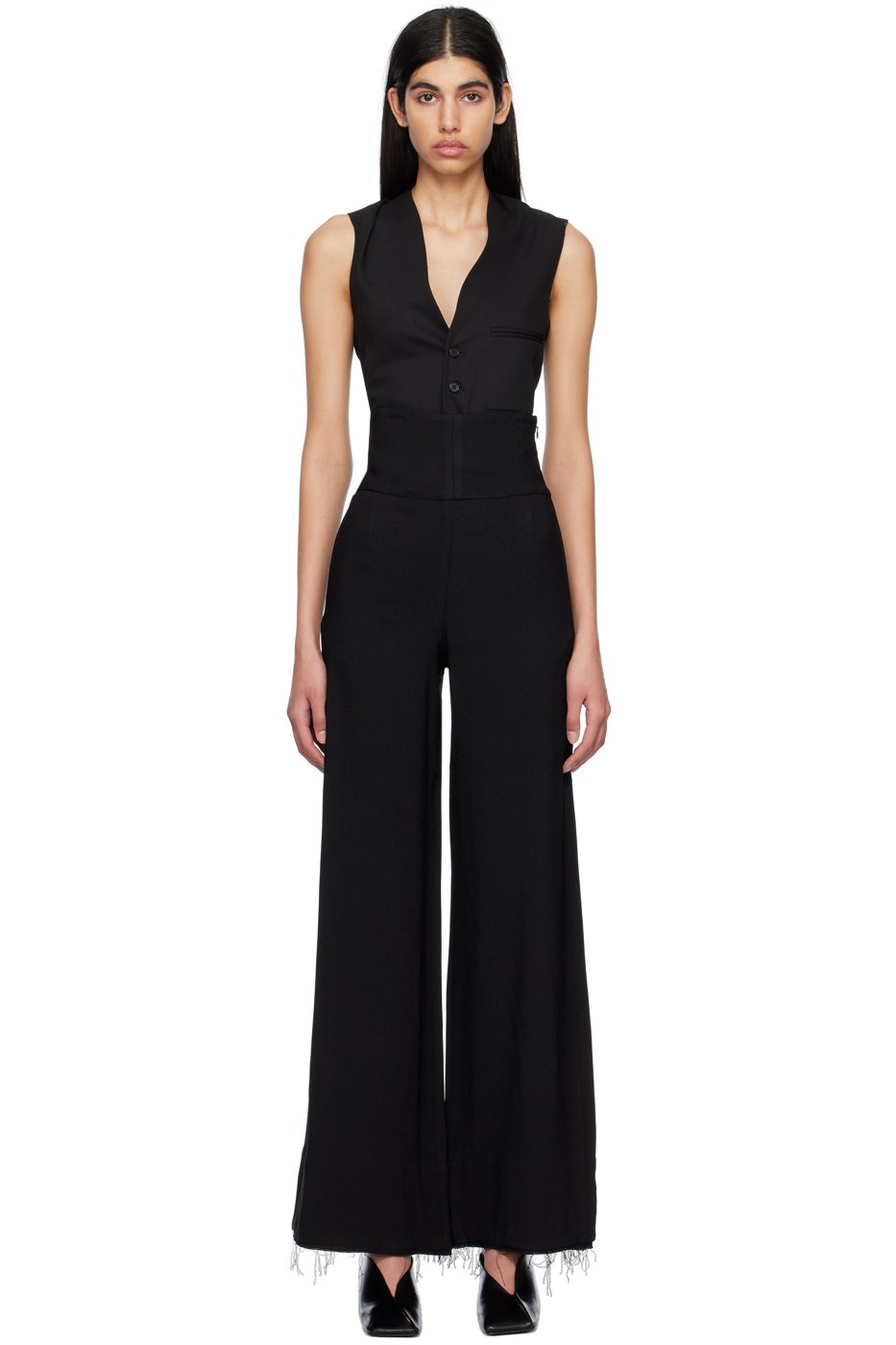 BITE - Black Raw Artist Trousers