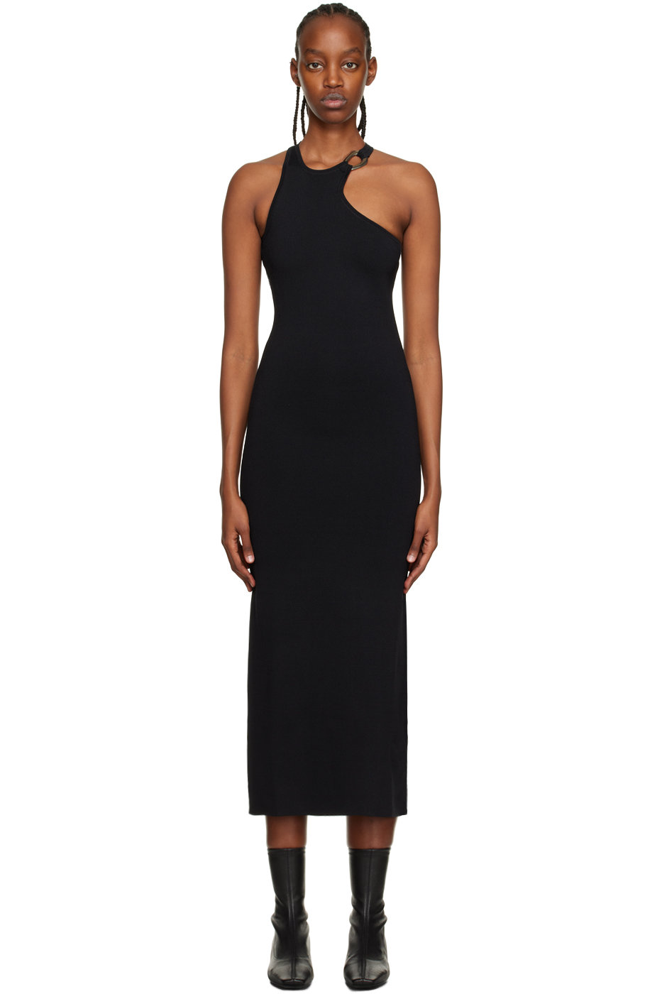 SIR. - Black Aude Open Back Midi Dress