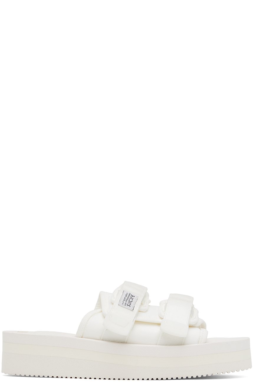 SUICOKE - White MOTO-VPO Sandals