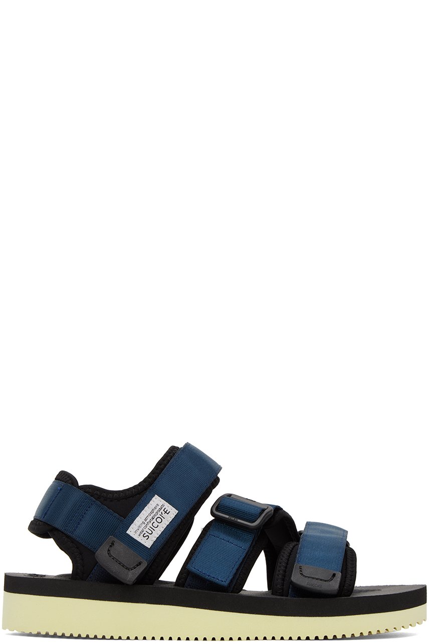 SUICOKE - Navy & Black Kisee-V Sandals