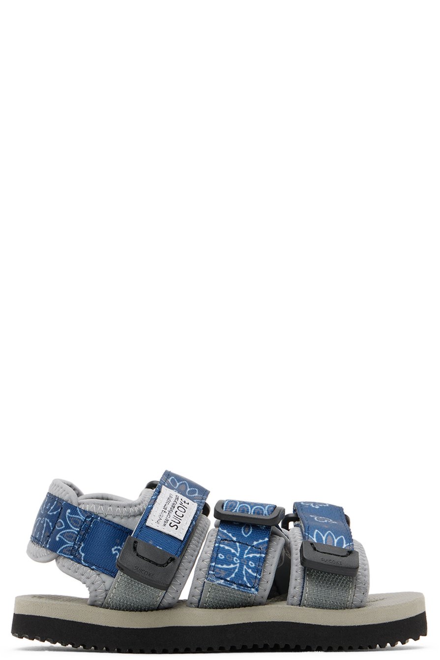 SUICOKE - Kids Navy & Gray Kisee Sandals