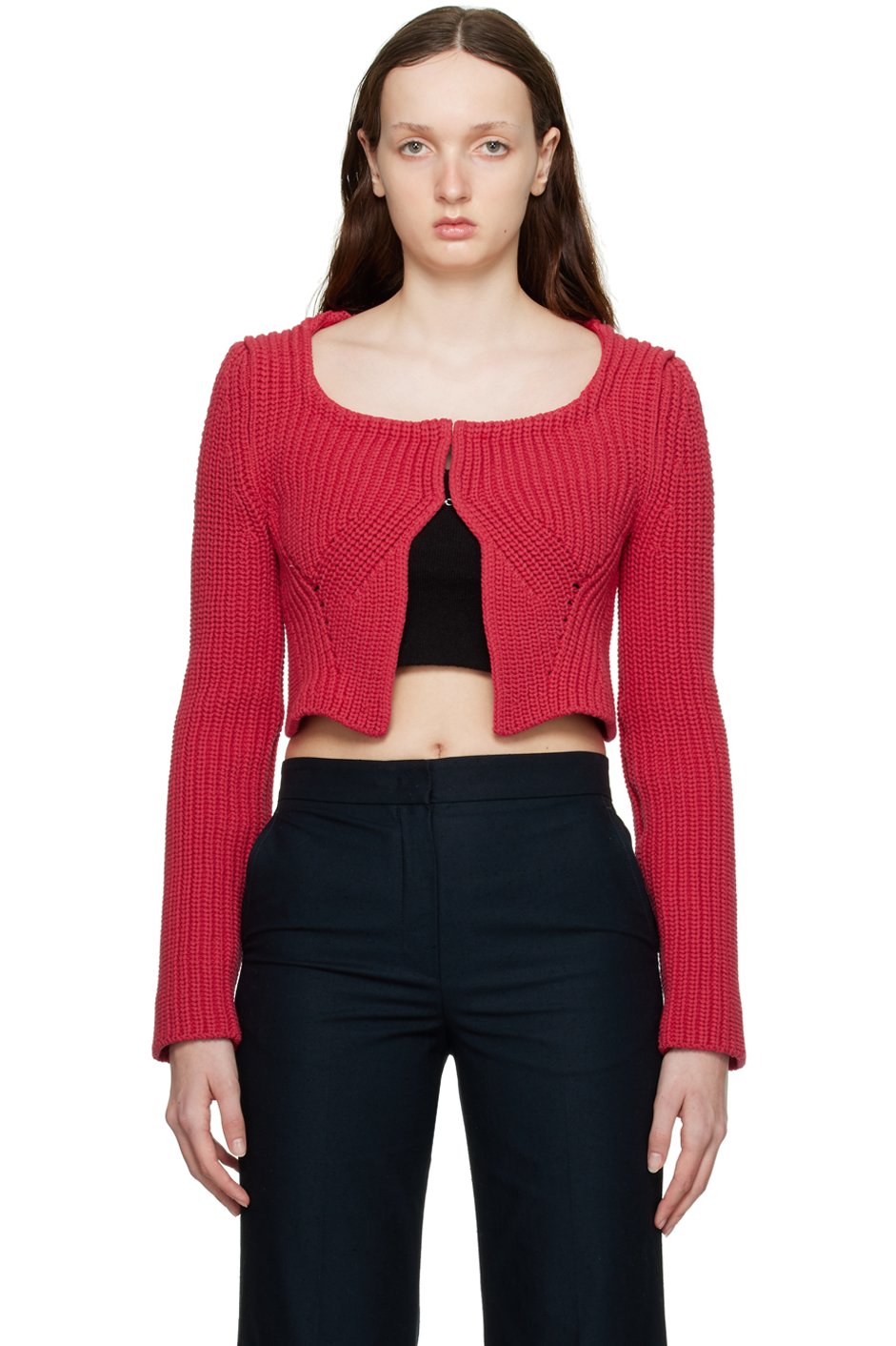 RECTO - Red Chunky Cardigan