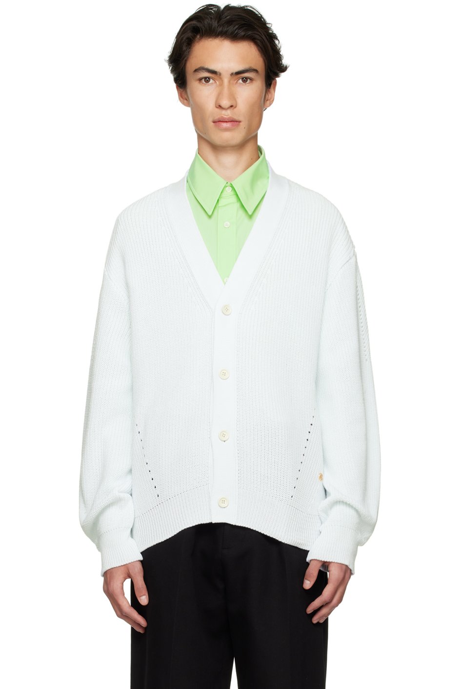 RECTO - Blue Relaxed-Fit Cardigan
