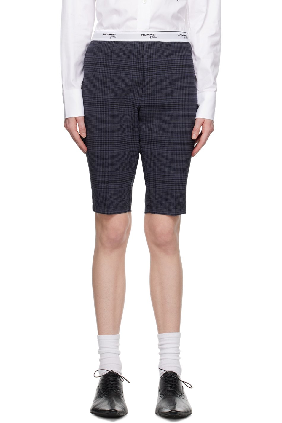 HommeGirls - Short bleu marine et gris exclusif à SSENSE – Work Capsule