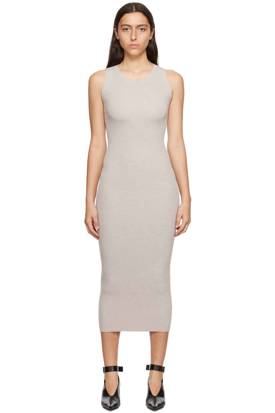 LESET - Robe midi Grace mauve