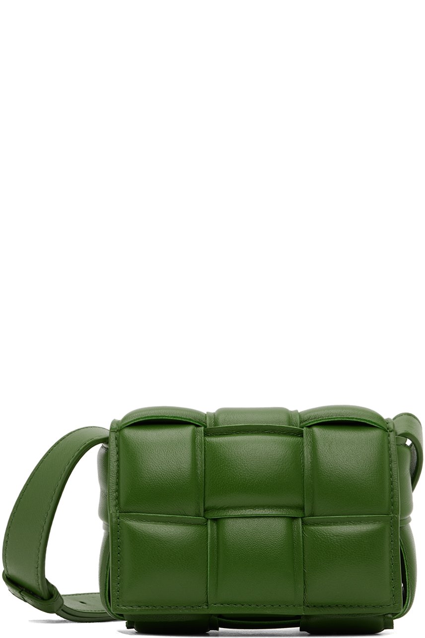 Bottega Veneta - Micro sac rembourré Cassette vert