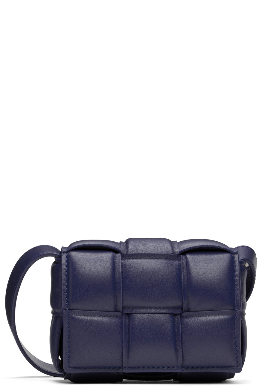Bottega Veneta - Micro sac rembourré Cassette bleu
