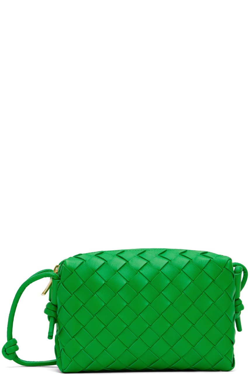 Bottega Veneta - Mini sac caméra vert à ornements noués