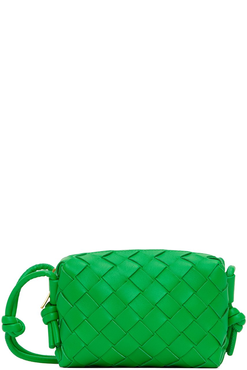 Bottega Veneta - Micro sac vert à ornements Loop