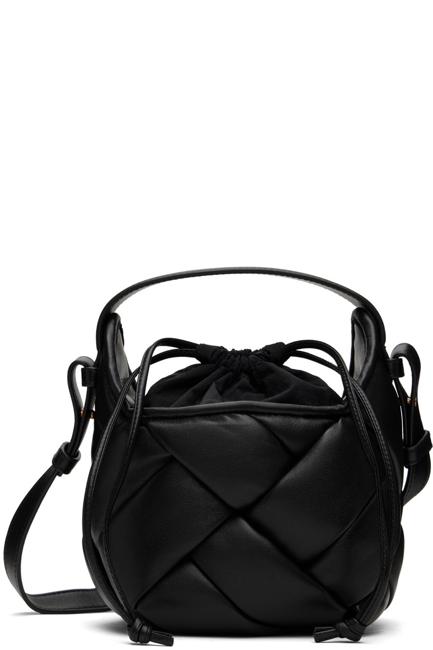 Bottega Veneta - Petit sac Helmet noir