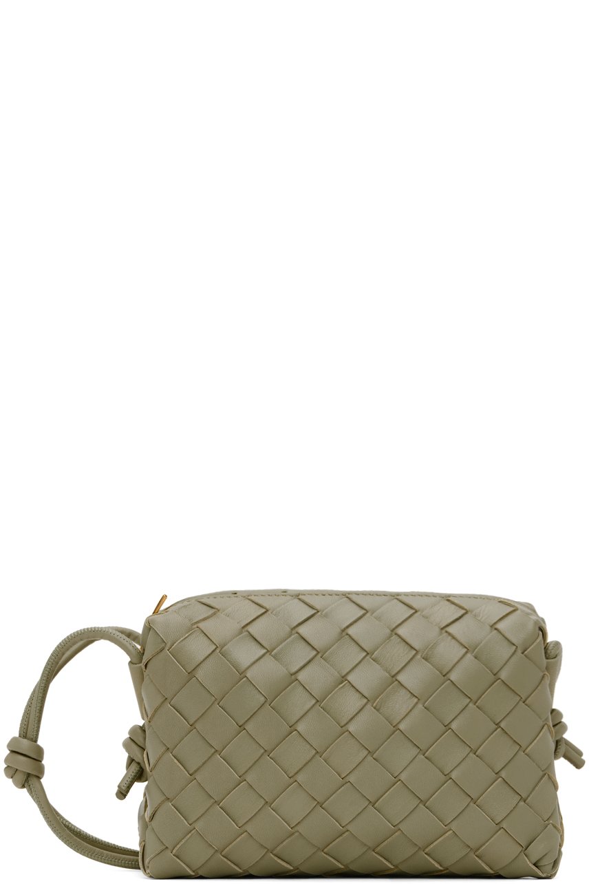 Bottega Veneta - Mini sac caméra vert à ornements noués