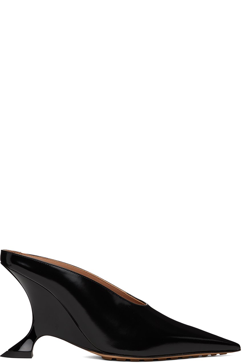 Bottega Veneta - Mules à talon sablier Rocket noires