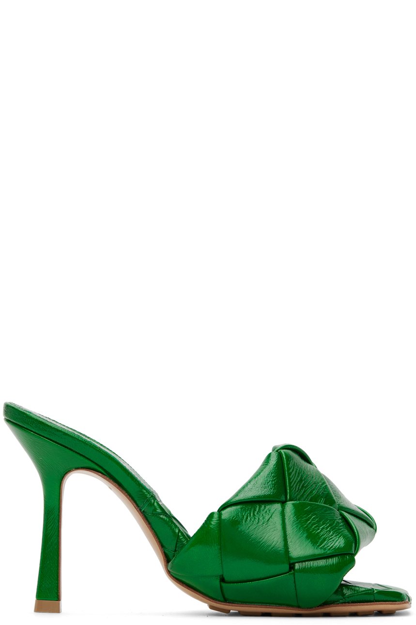 Bottega Veneta - Mules vertes à bride Lido