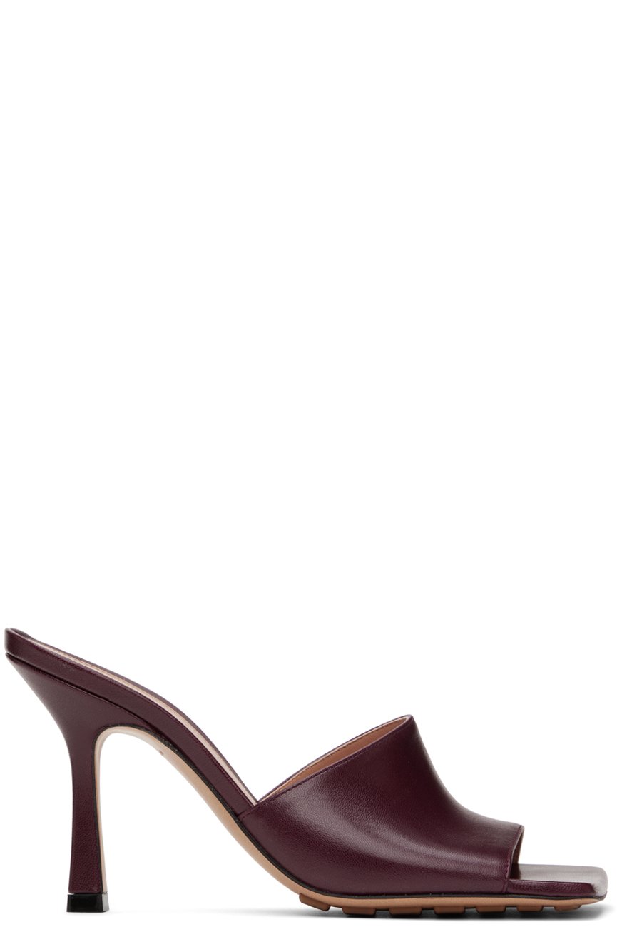 Bottega Veneta - Mules à talon aiguille rouges