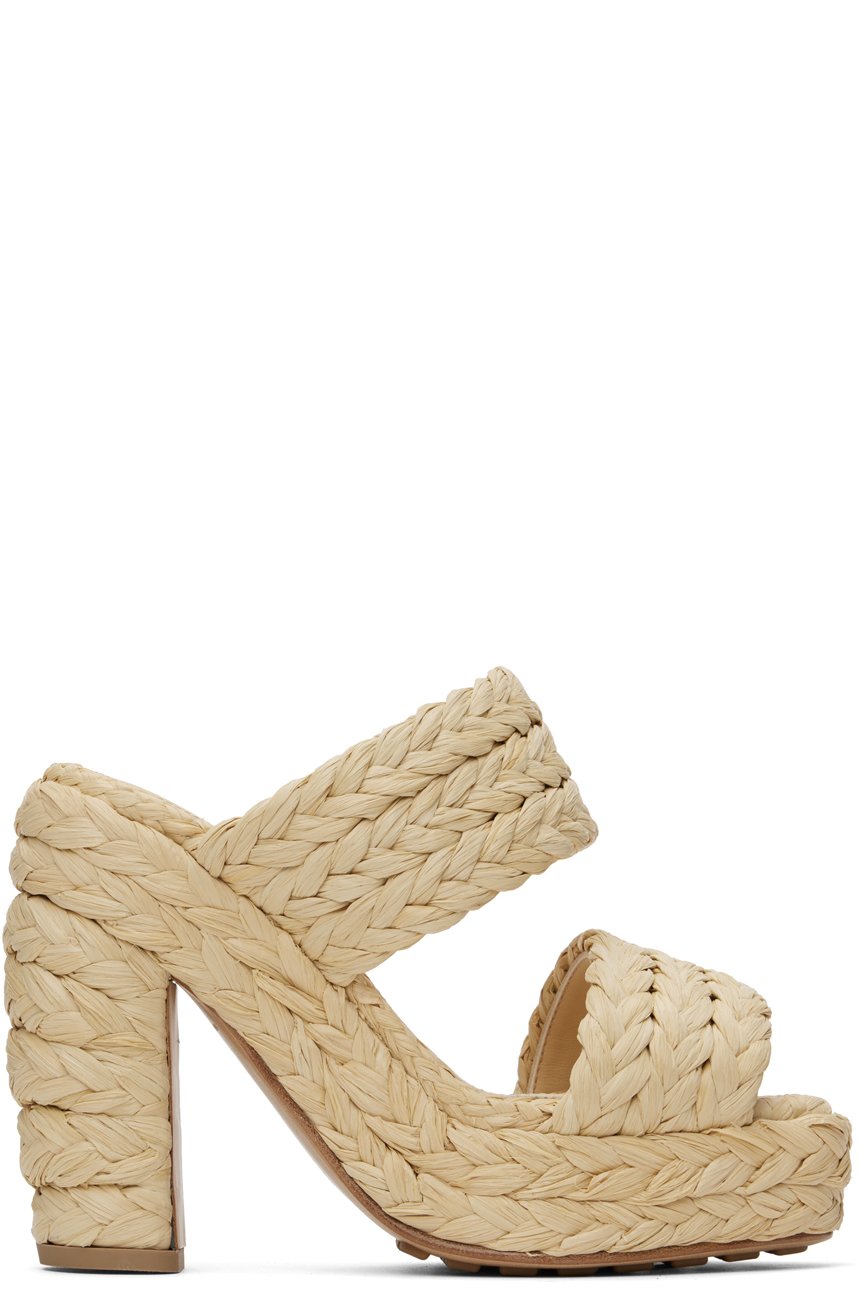 Bottega Veneta - Sandales Canalazzo beiges