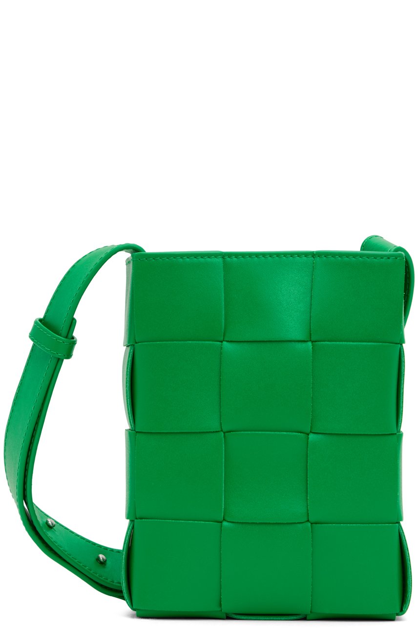 Bottega Veneta - 그린 카세트 메신저백