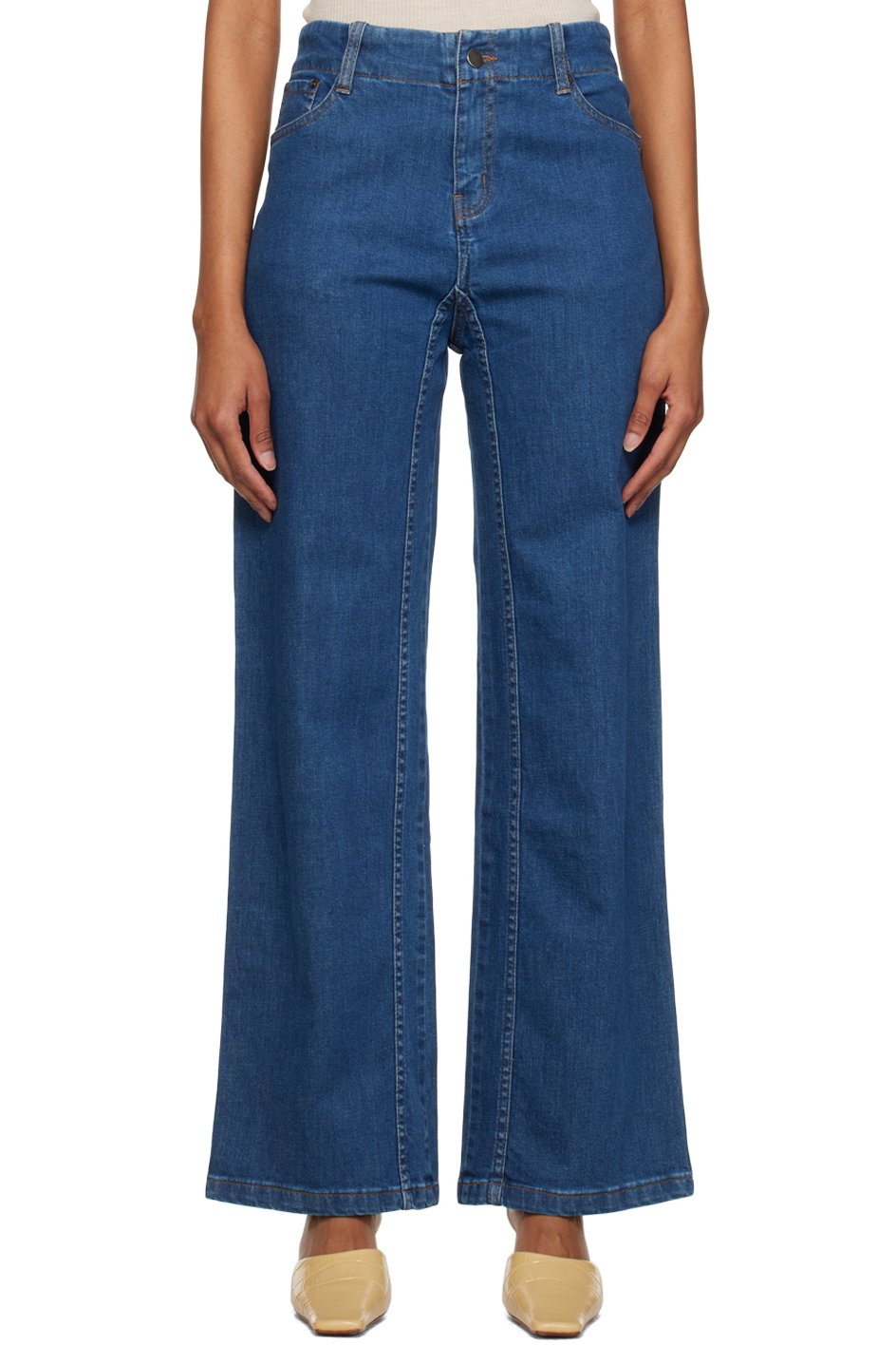 Subtle Le Nguyen - Blue On-Ward Jeans