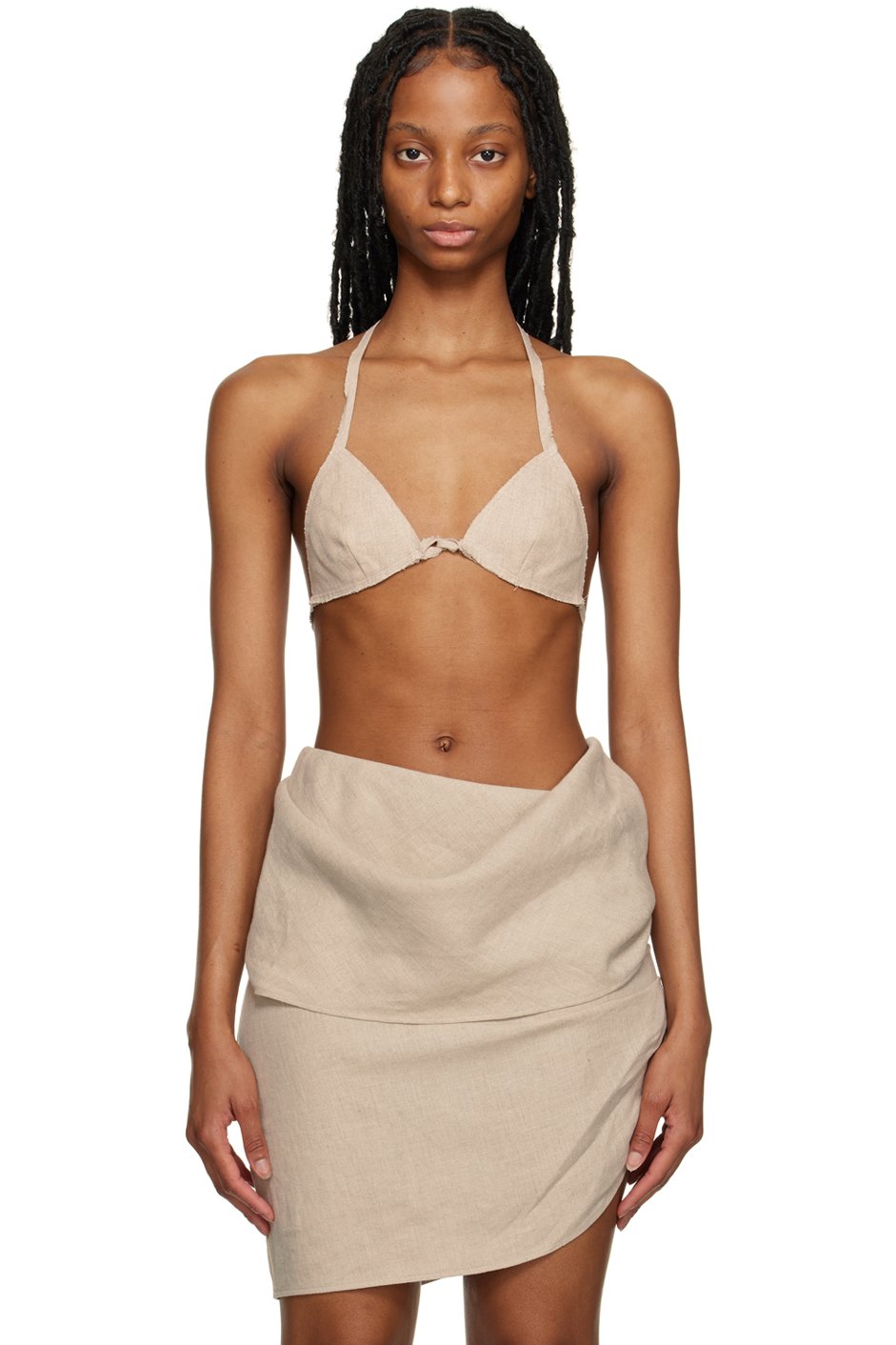 Subtle Le Nguyen - Beige Seashell Bralette