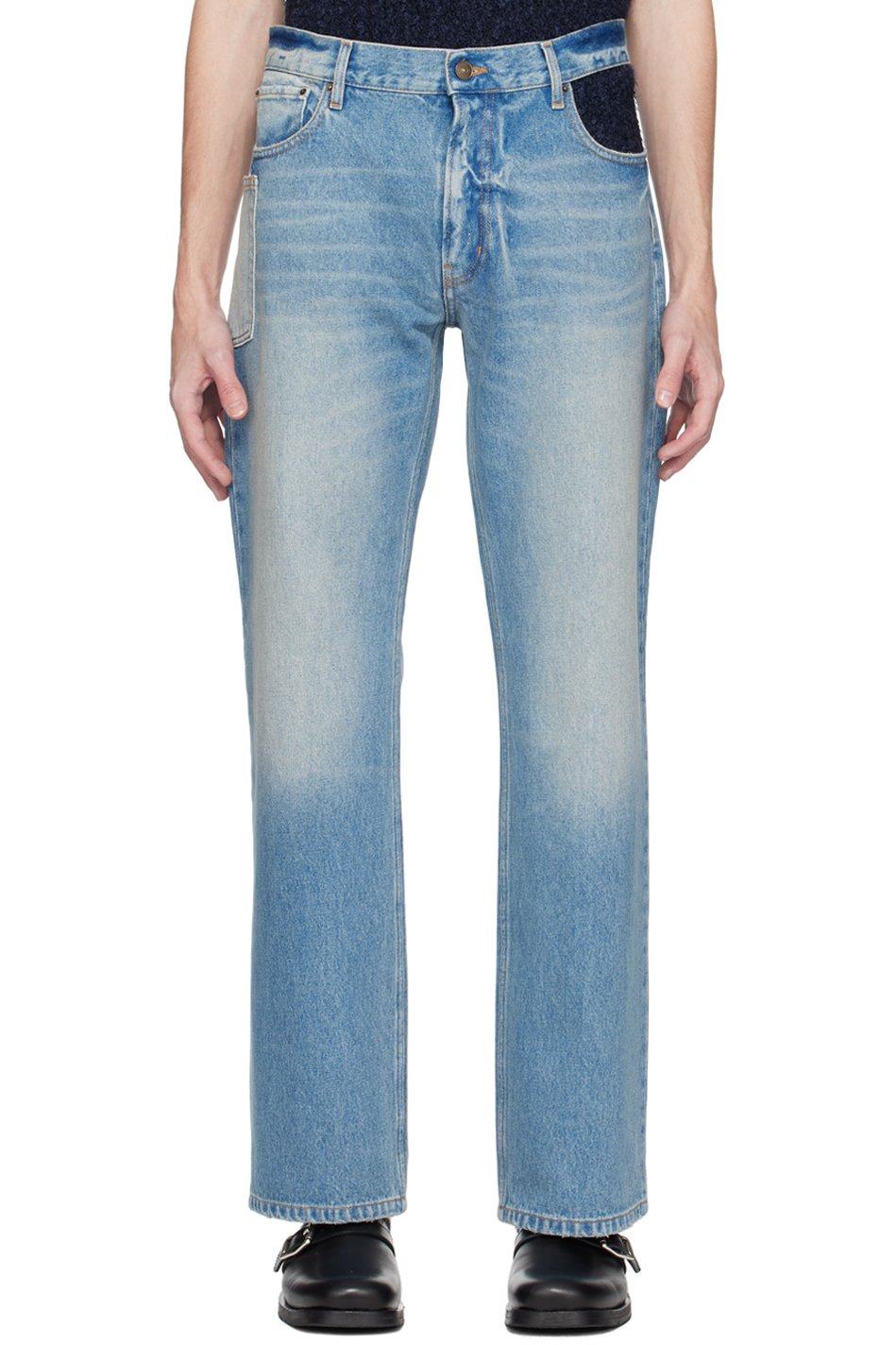 GAUCHERE - Blue Cutout Jeans