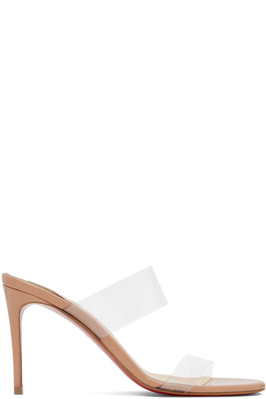 Christian Louboutin - Sandales Just Nothing 85 beiges