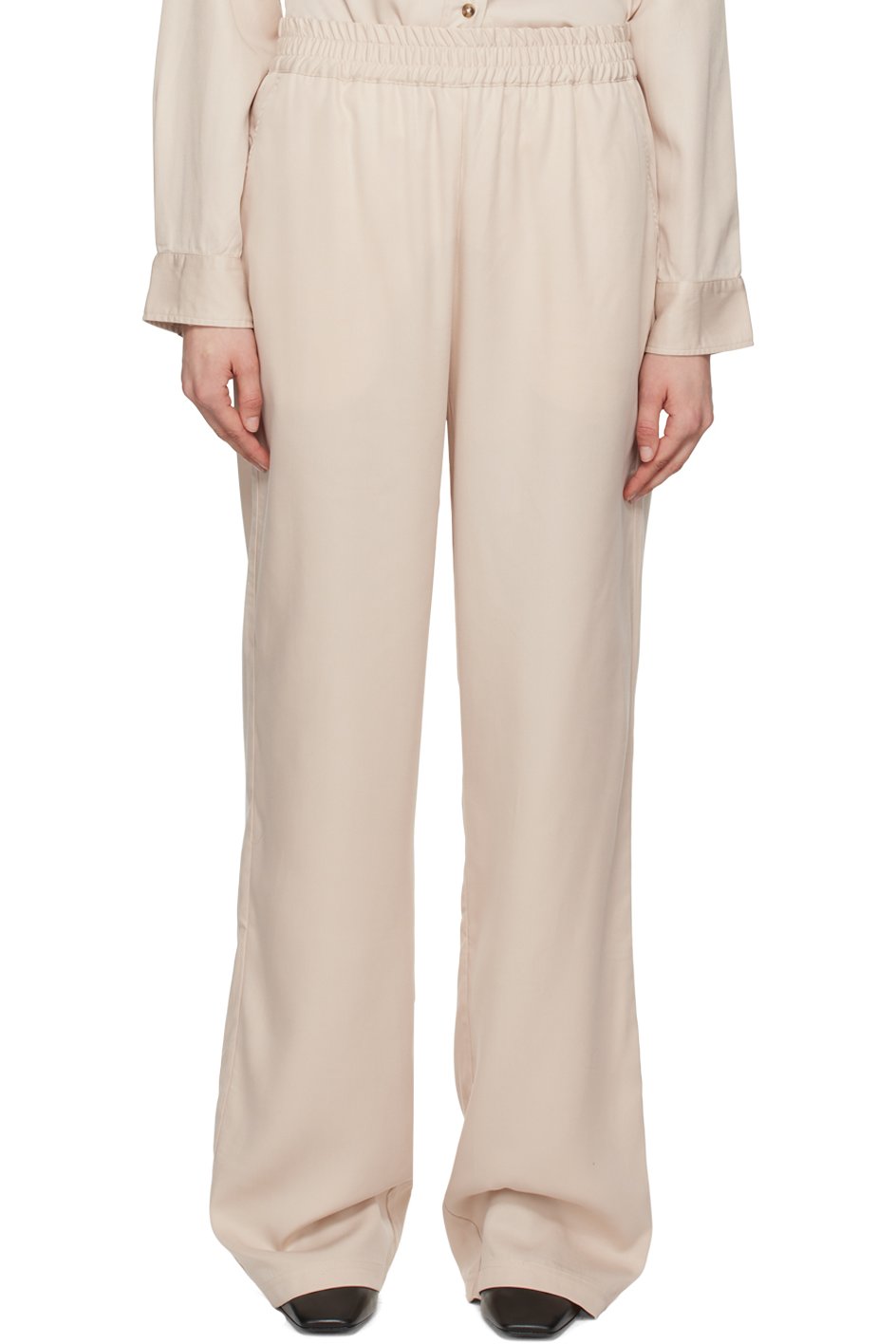 Han Kjøbenhavn - Pantalon ample beige