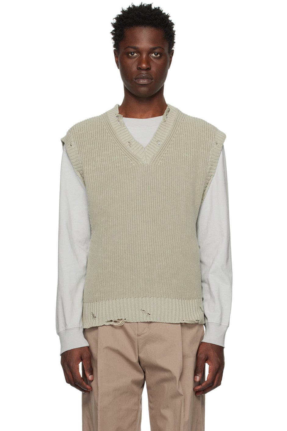 【美品】Ds Knit Vest - OLIVE DAN ハズム Bascom Vest - handknitting pattern in Germantown Bulky – Kelbourne