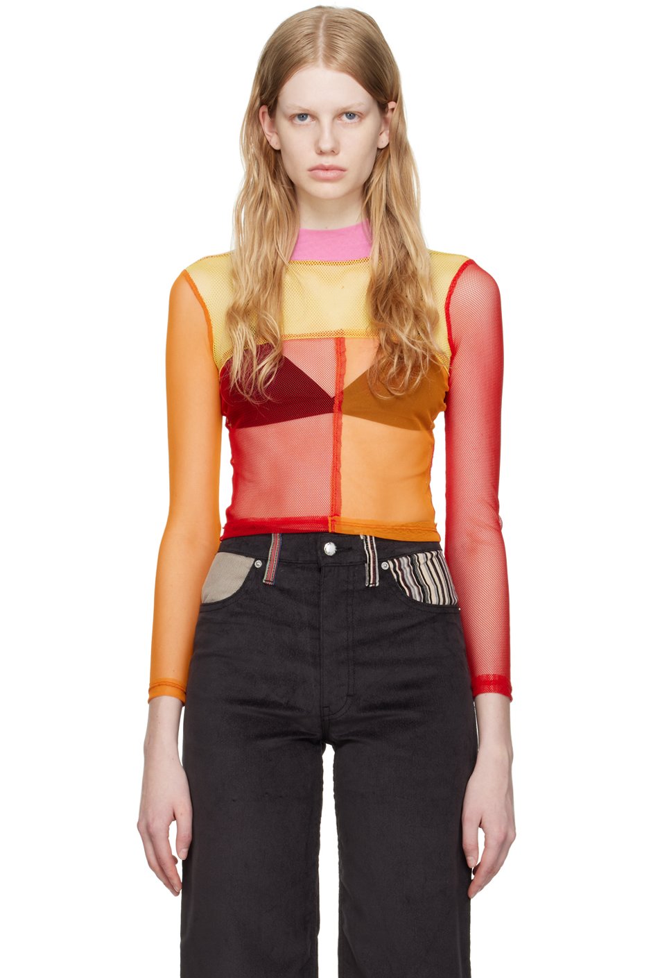 Eckhaus Latta - Col roulé multicolore exclusif à SSENSE