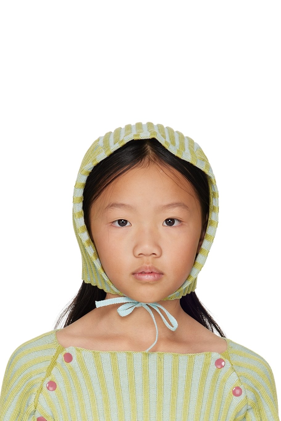 Eckhaus Latta - SSENSE Exclusive Kids Green & Blue Bambino Bonnet