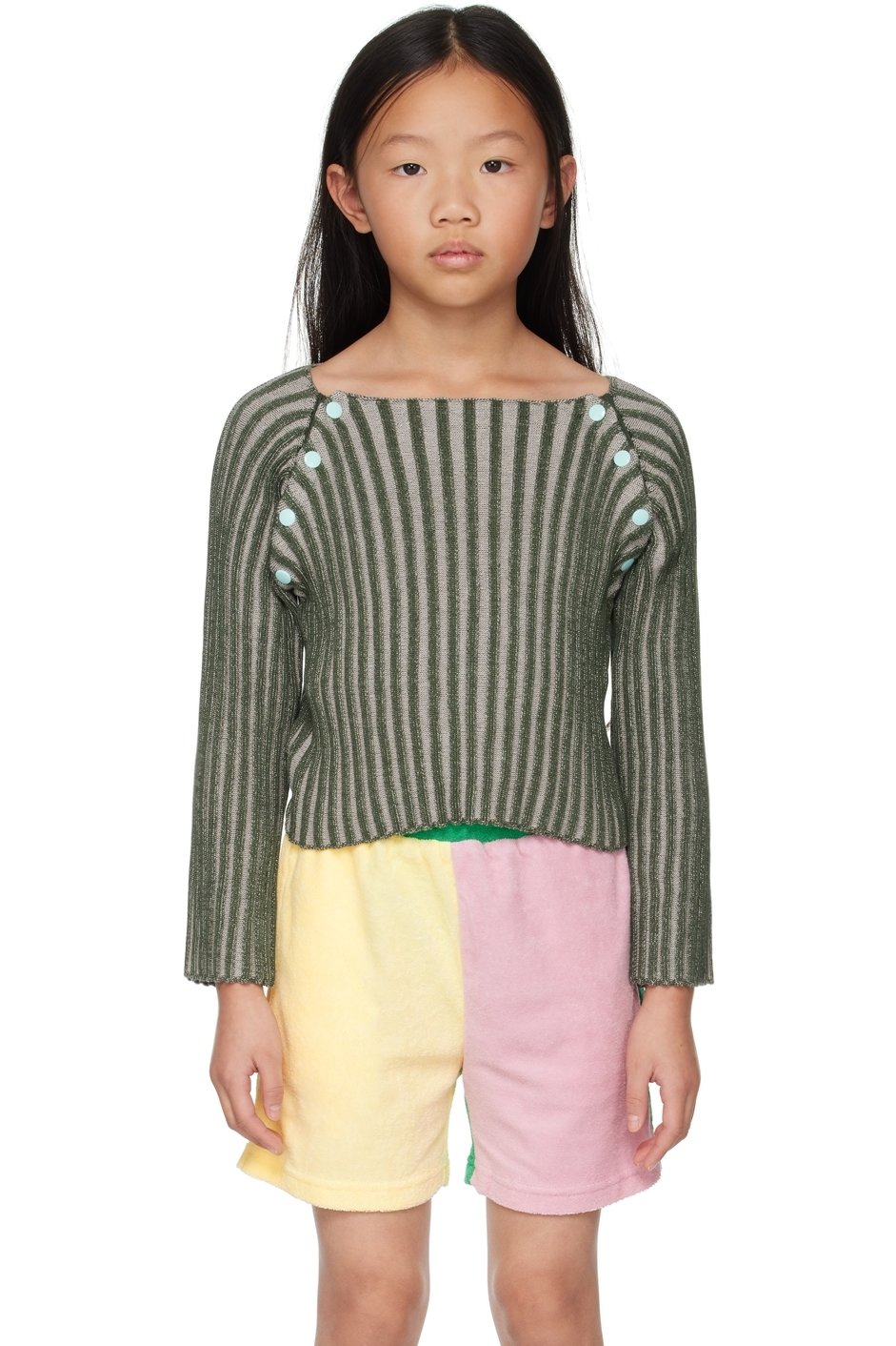 Eckhaus Latta - SSENSE Exclusive Kids Green Sweater