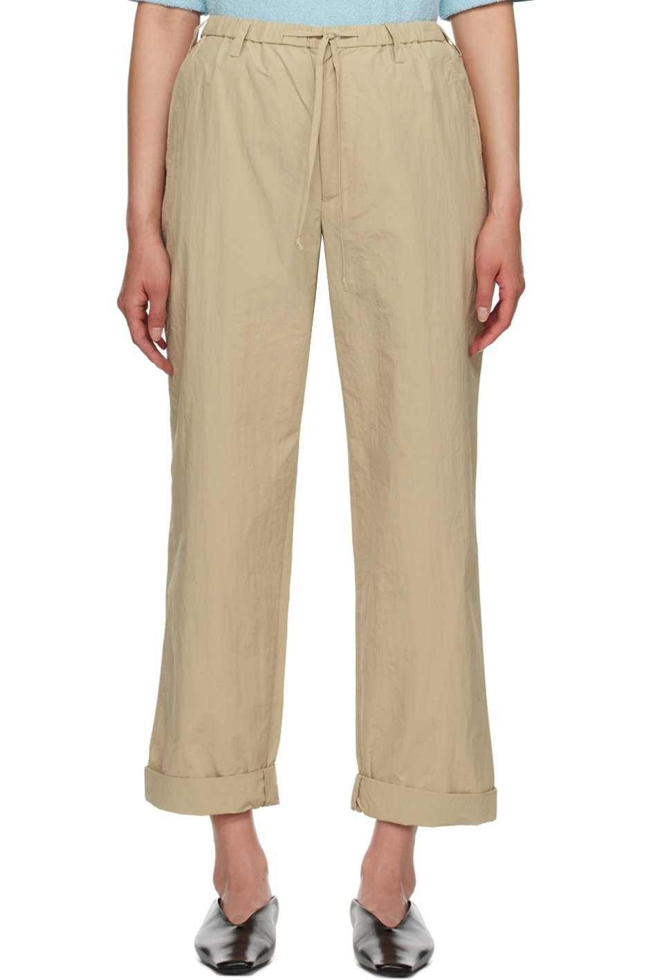 Nanushka - Pantalon Morris beige