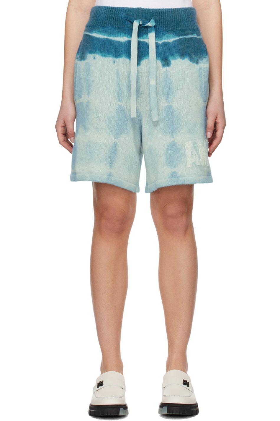 AMIRI - Short bleu à motif tie-dye
