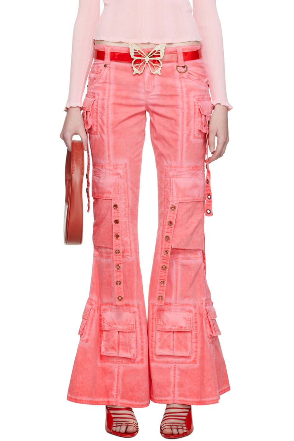 Blumarine - Pantalon rose exclusif à SSENSE
