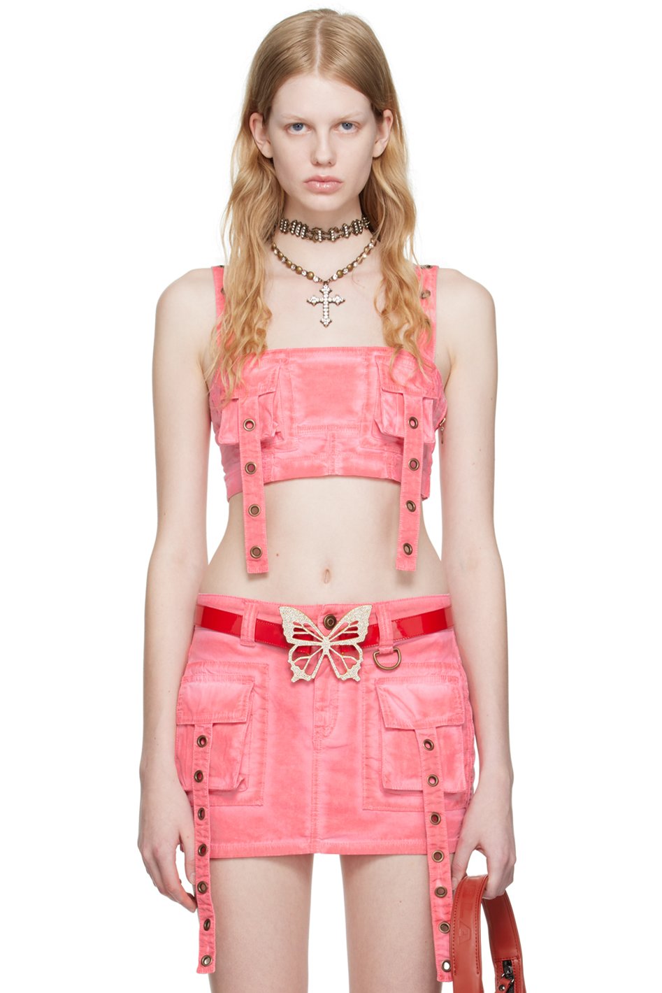 Blumarine - Débardeur rose exclusif à SSENSE