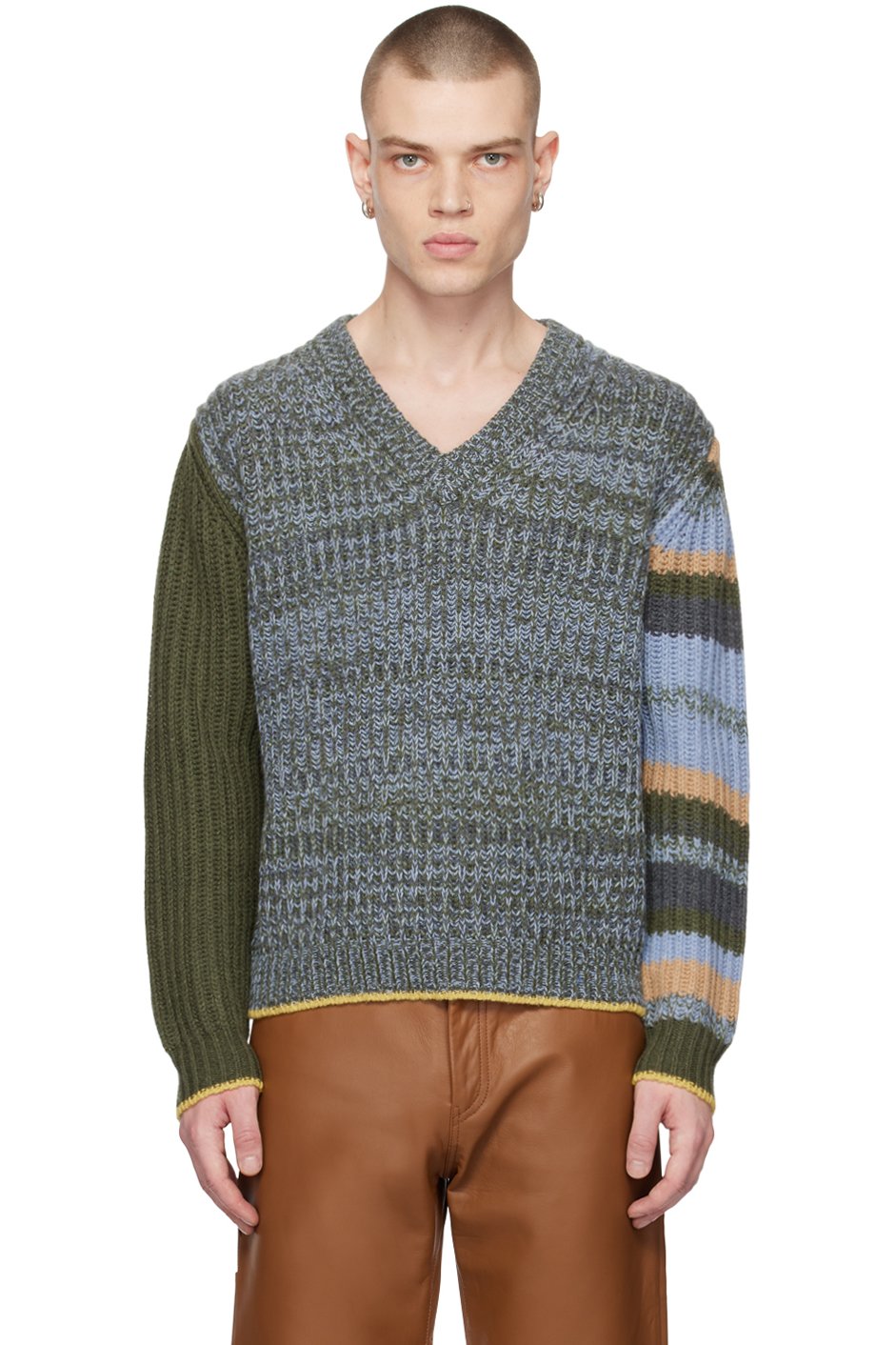 ALTU - Green Striped Sweater