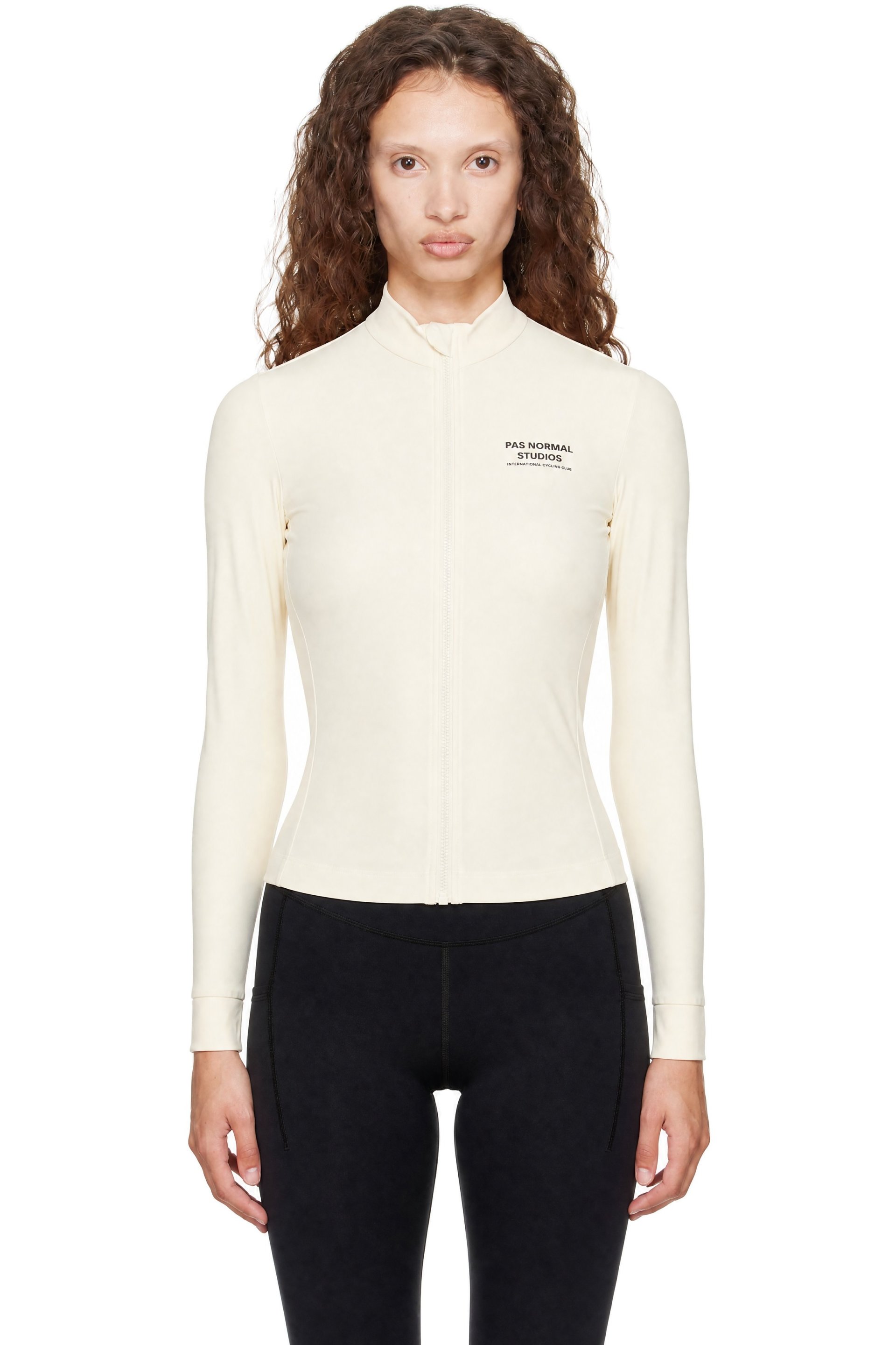 Pas Normal Studios - Off-White Mechanism Long Sleeve Cycling Jersey
