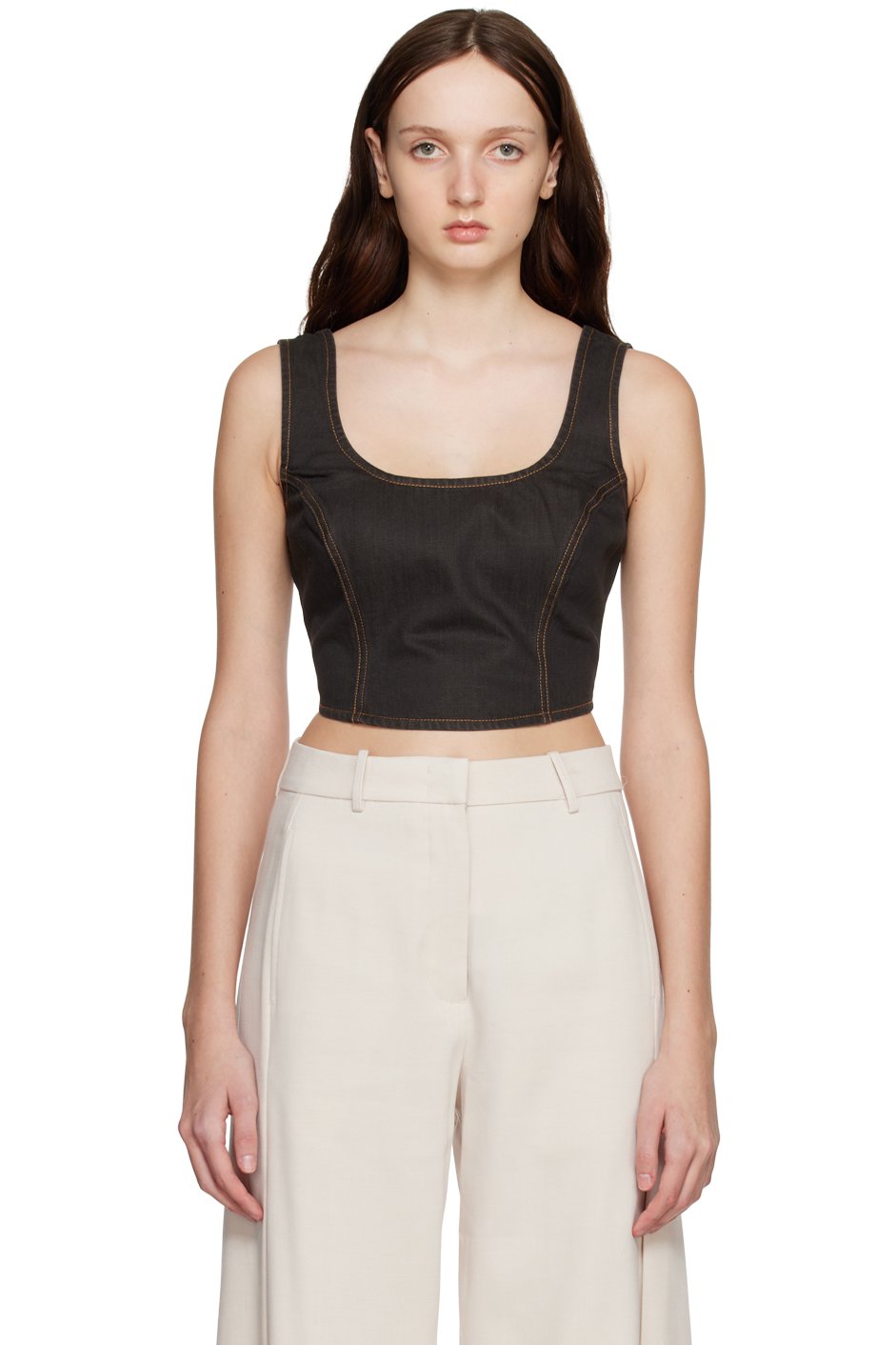 Holzweiler - Brown Bonni Denim Tank Top