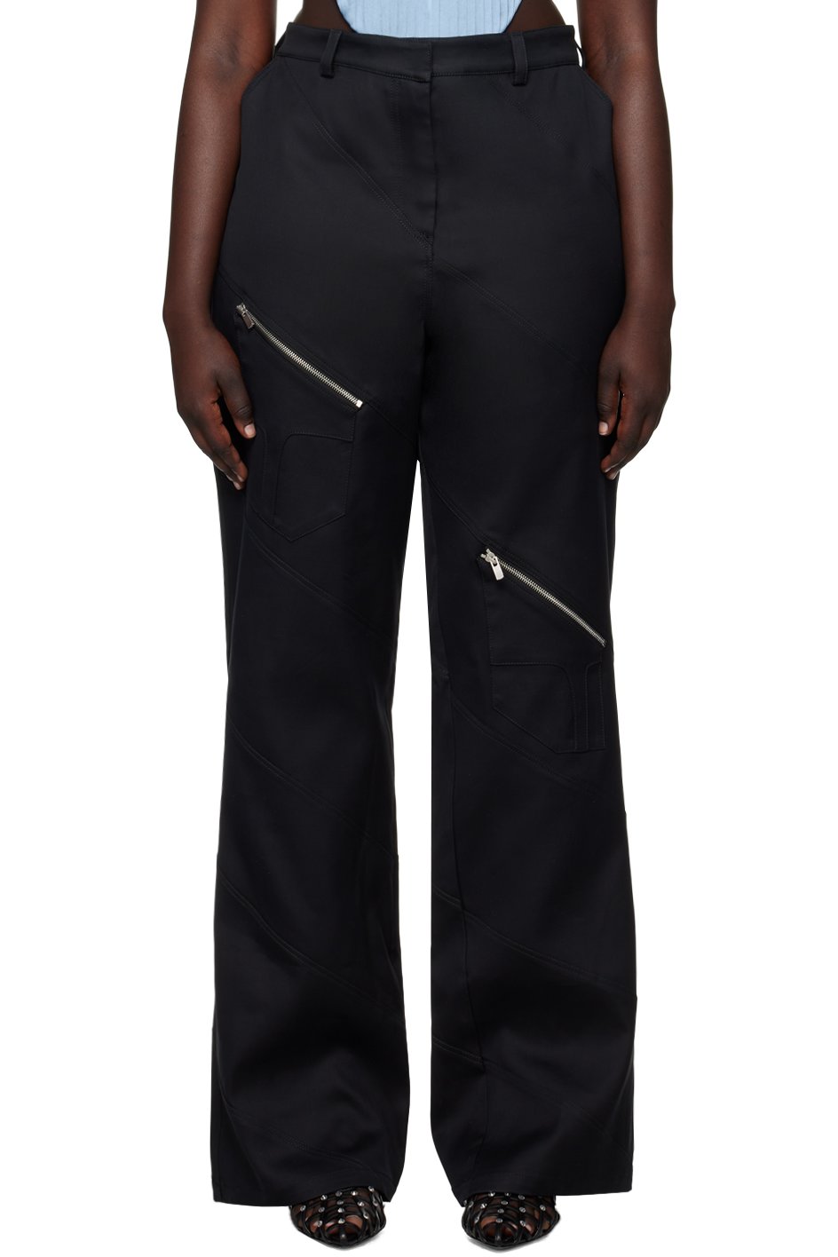 Sinéad O’Dwyer - Pantalon noir à glissières