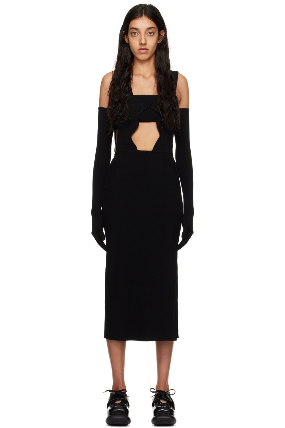 PH5 - Robe midi Triton noire